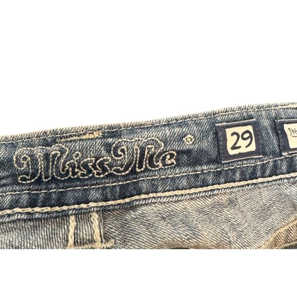 Miss Me JP6048B Womens Bootcut Jeans Size 29 Vintage Wash Denim Stretch Cotton B - Picture 5 of 10